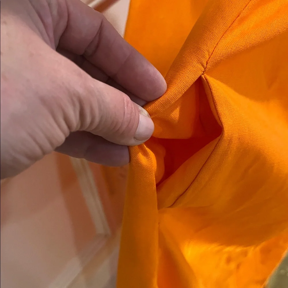 Tangerine o.p.t. Maribella Linen Blend Midi Dress in Orange Glow - Picture 6 of 8